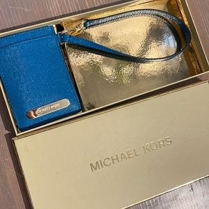 Michael Kors wallet/wristlet- Blue